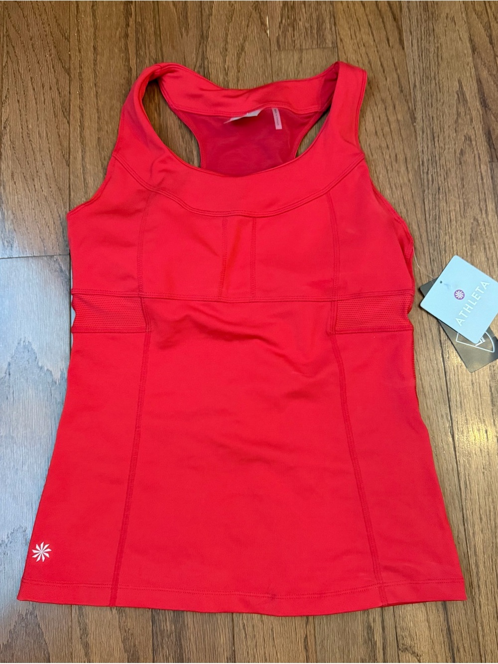 Athleta Bright Red Racerback Performance Tank